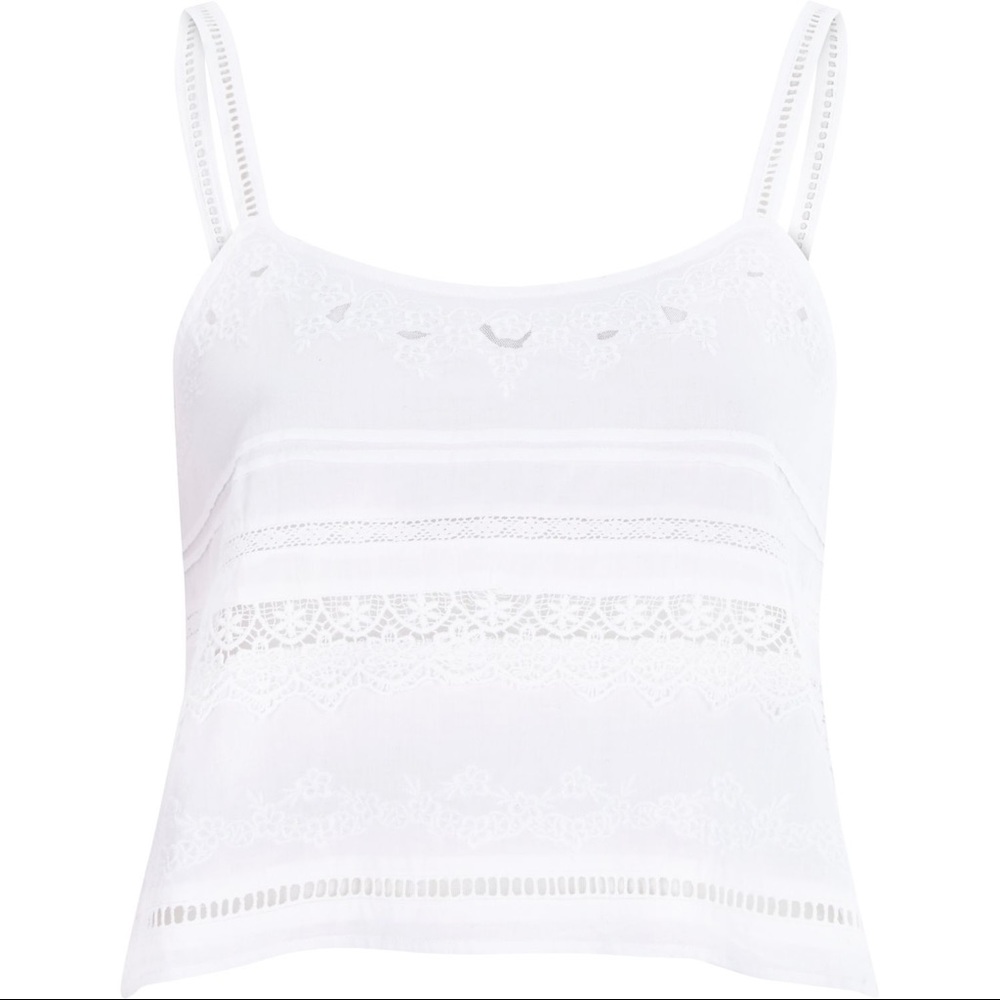 River island crop top tank lace camisole aus 6